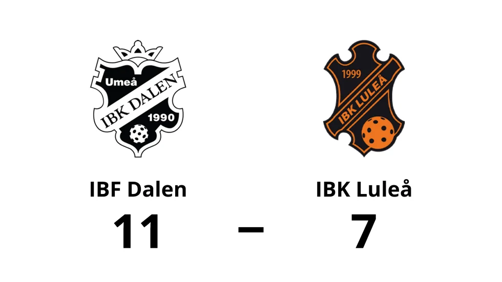 IBF Dalen vann mot IBK Luleå