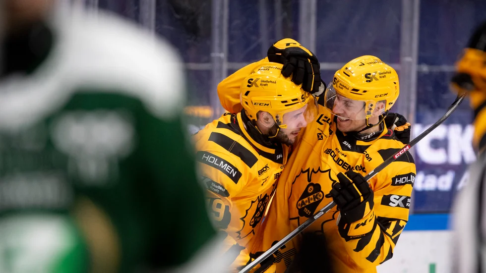 Pär Lindholm var Skellefteå AIK:s bästa spelare på planen i matchen mot Färjestad.