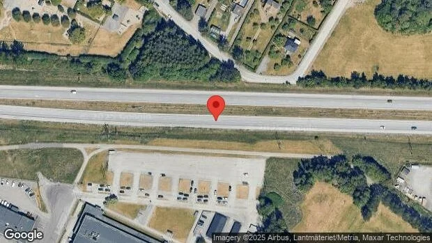 Stopp på E20 på grund av olycka med en personbil