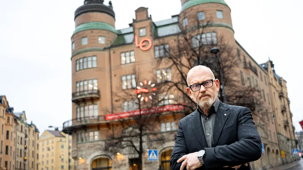 LO:s ordförande Johan Lindholm. Arkivbild.
