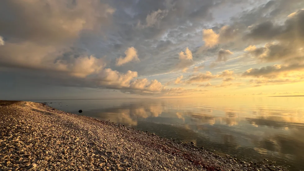 Michael Bergström tycker att soluppgångarna på Fårö är ögonblick att spara på. 

