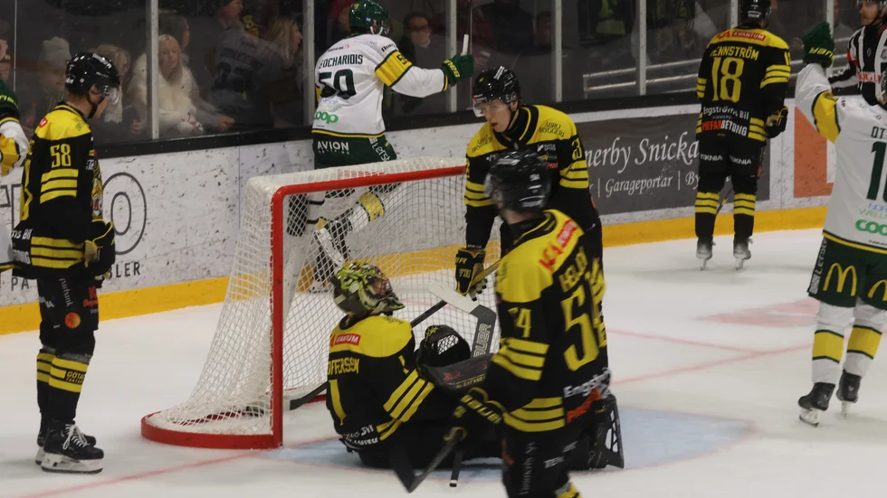 Björklöven gjorde 5-2 med drygt fem minuter kvar av tredje perioden. Det blev spiken i kistan för Vimmerby.