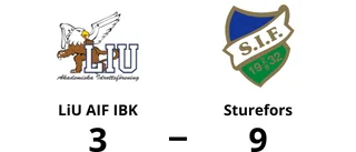 LiU AIF IBK en lätt match för Sturefors