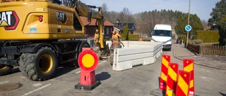 Gata i Motala avstängd • Även vattnet stängdes av