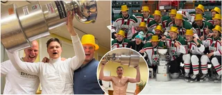 Kvalfirade med egen Stanley cup-buckla – och bastu på parkeringen