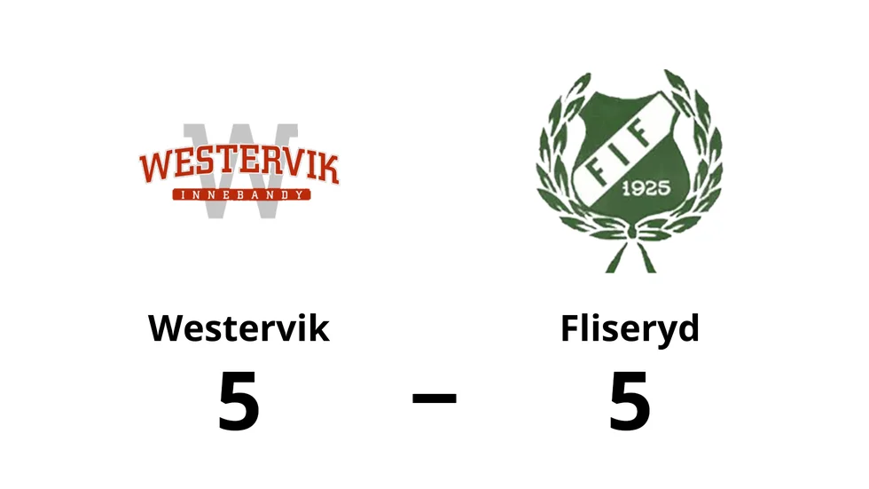 Westerviks IBK spelade lika mot Fliseryds IF
