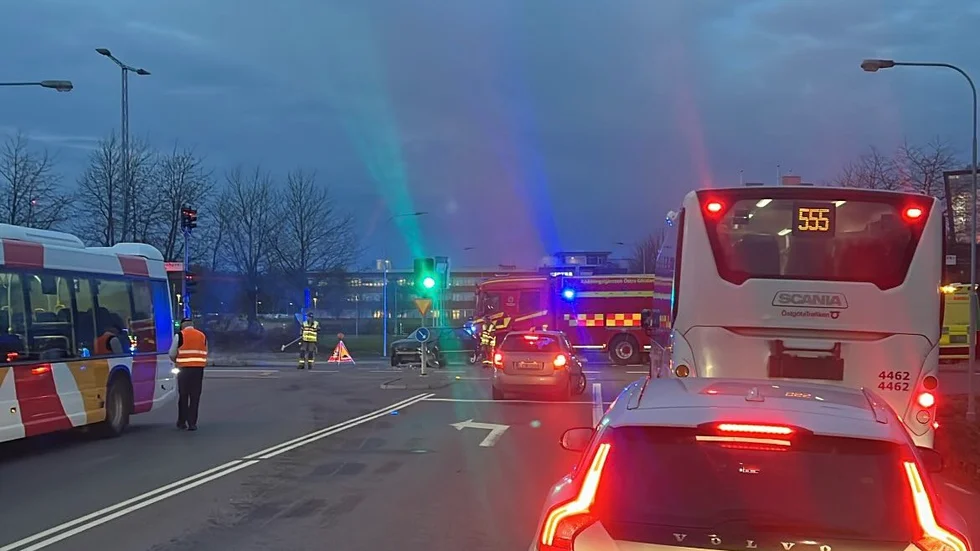 Olycka på Lambohovsleden. 