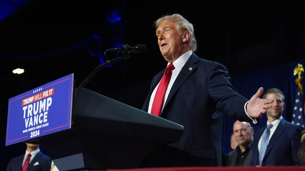 Donald Trump på onsdagsmorgonen.