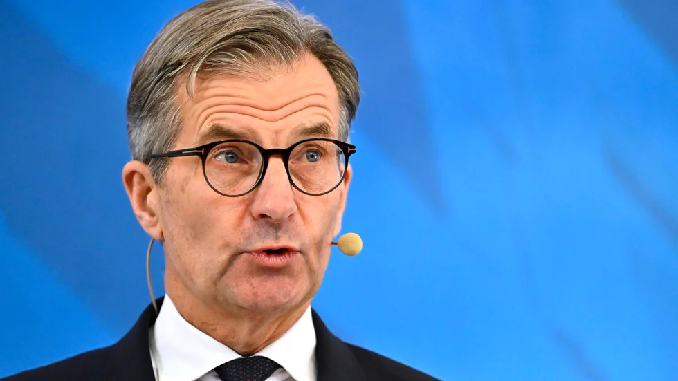 Riksbankschef Erik Thedéen väntas presentera ännu en räntesänkning på torsdag. Arkivbild