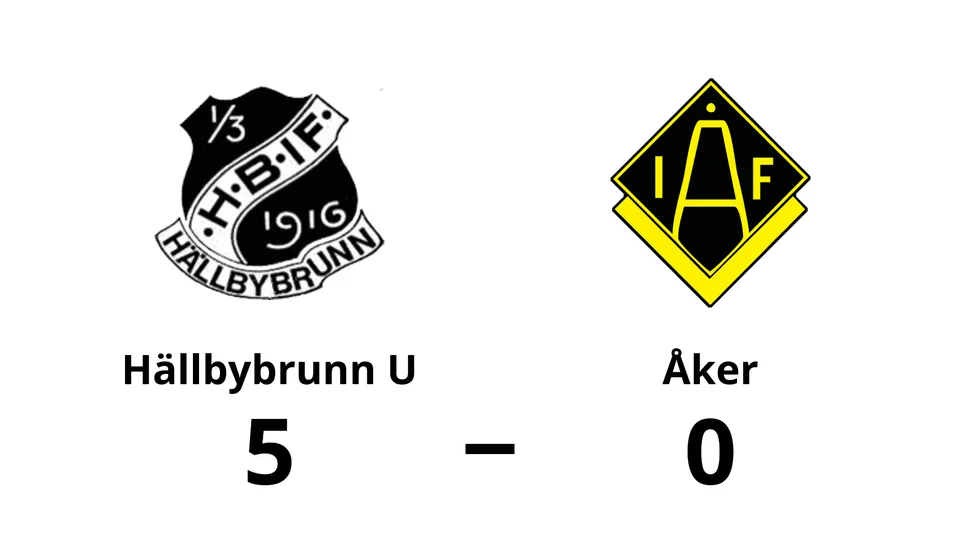 Hällbybrunns IF U vann mot Åker
