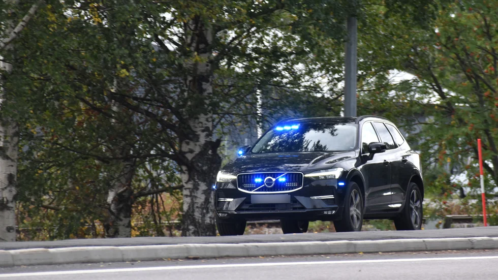 En civil polisbil. Bilden är tagen vid ett annat tillfälle och har ingenting med händelsen i artikeln att göra.
