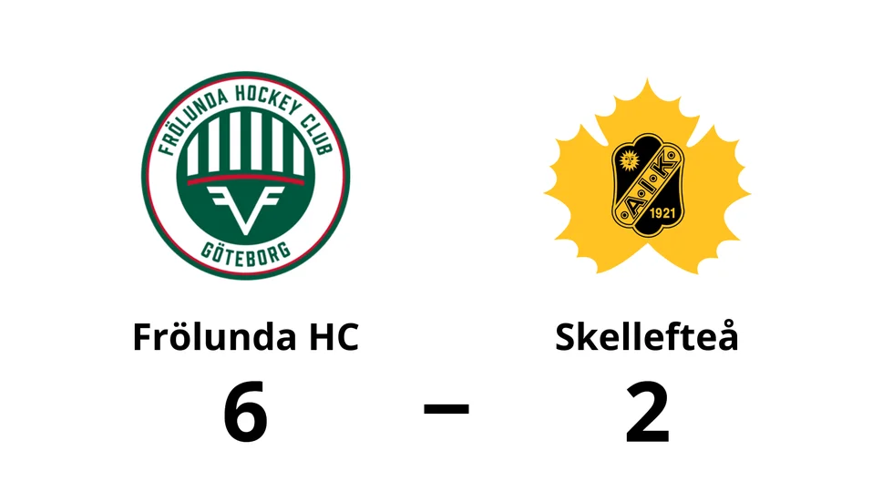 Frölunda HC vann mot Skellefteå AIK