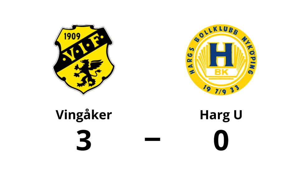 Vingåkers IF vann mot Hargs BK U