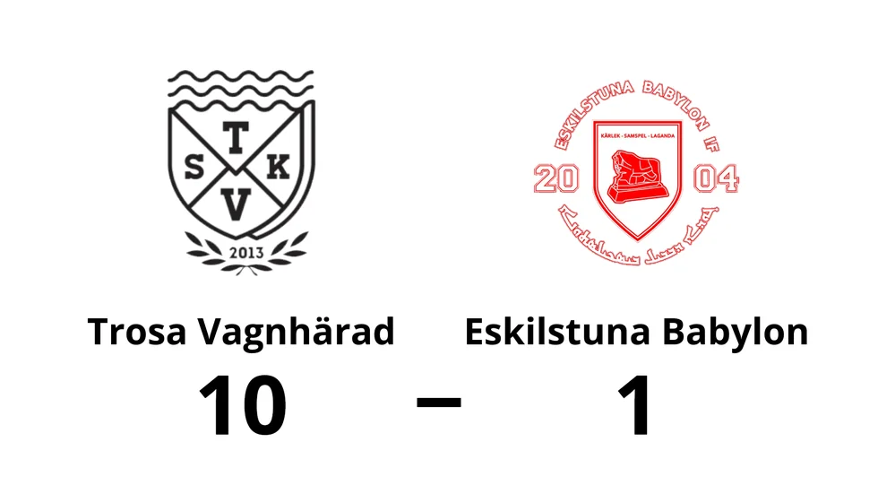 Trosa-Vagnhärad SK vann mot Eskilstuna Babylon