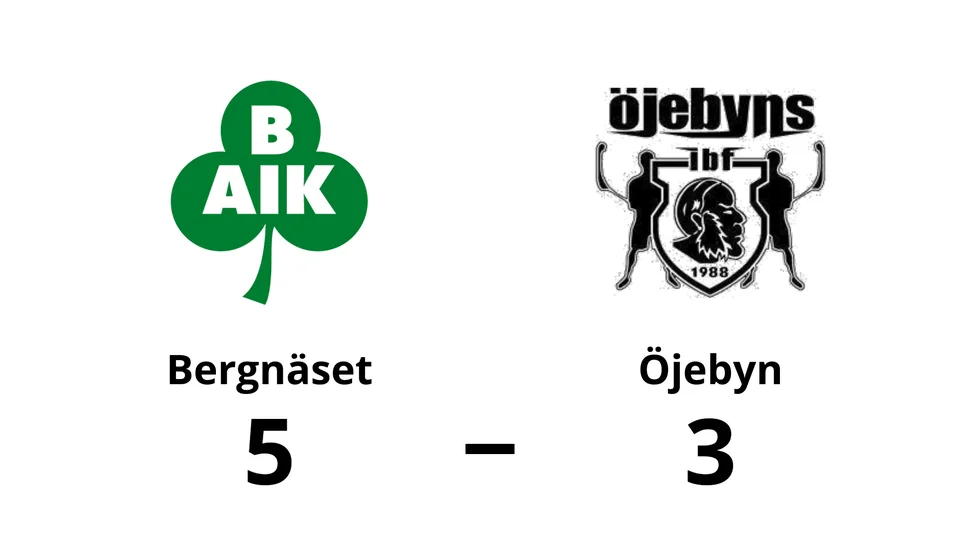 Bergnäsets AIK vann mot Öjebyns IBF