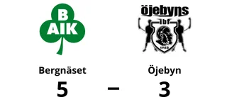 Bergnäset segrare hemma mot Öjebyn