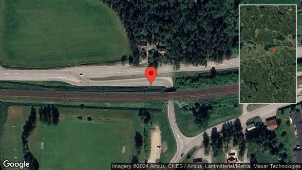 Översvämning påverkar trafiken på väg 757