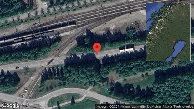 Stopp på väg 506 på grund av singelolycka med en lastbil