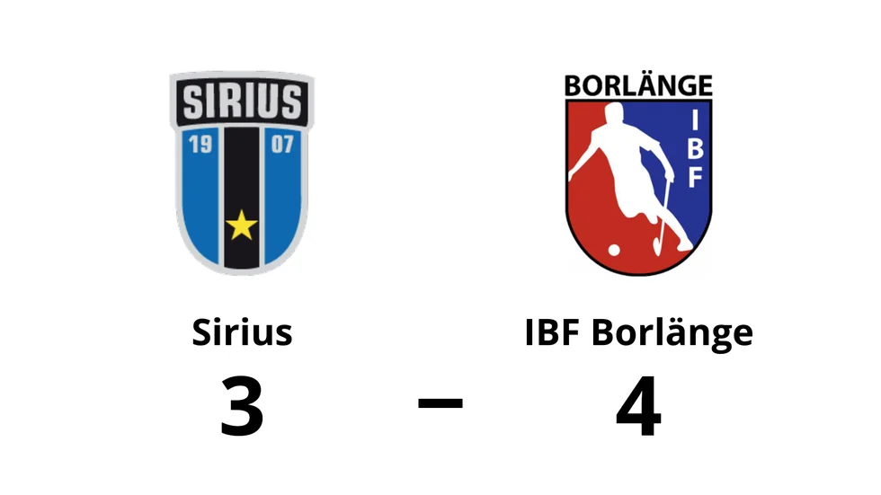 IK Sirius IBK förlorade mot IBF Borlänge