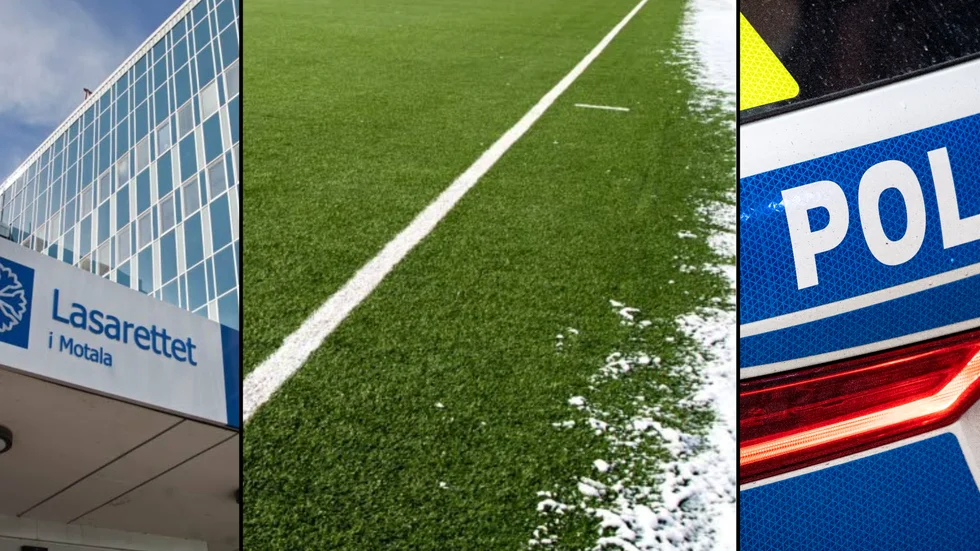Polisen kallades till lasarettet i Motala efter en misstänkt misshandel då tre tonårskillar hamnat i bråk på en fotbollsplan.