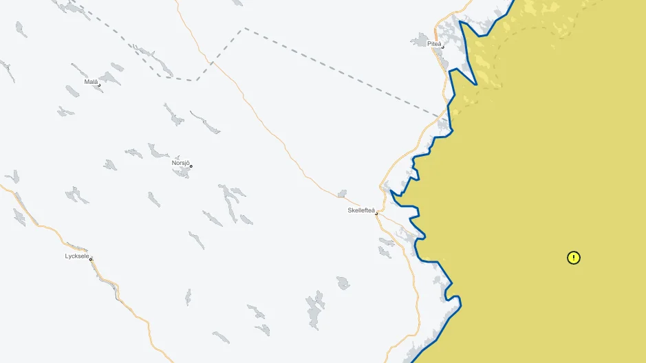 redag kommer det att blåsa sydväst eller syd 14-17 m/s. Fredag eftermiddag avtagande, meddelar SMHI.