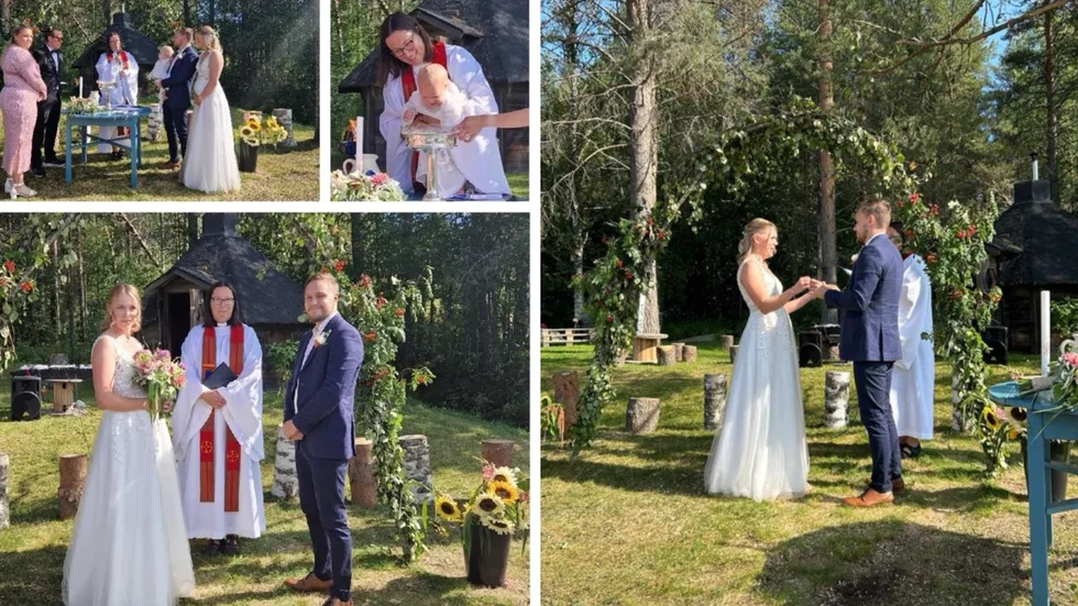 Mari Haapalahti och Joakim Granskär är ett av paren som gifte sig i augusti.