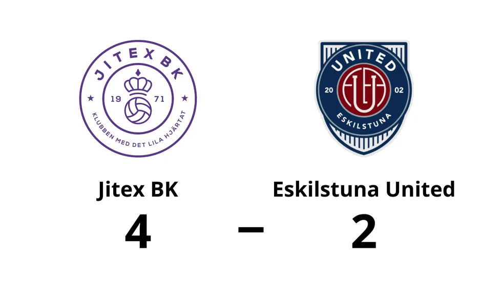 Jitex BK vann mot Eskilstuna United