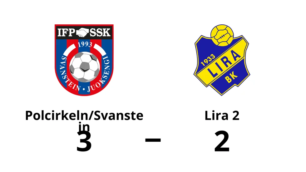 Polcirkeln/Svanstein FF vann mot Lira BK 2