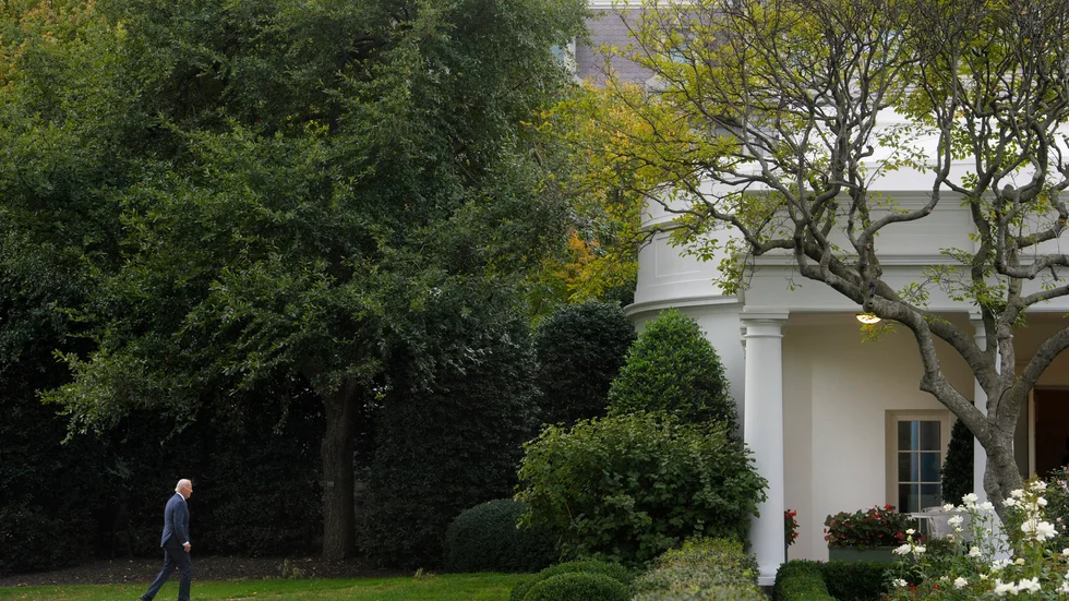 President Joe Biden vid Vita huset i torsdags. Arkivbild.