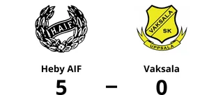 Klar seger för Heby AIF mot Vaksala