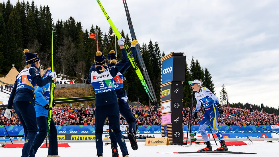 Jonna Sundlings bragdsträcka bäddade för VM-guld i stafetten under söndagen.