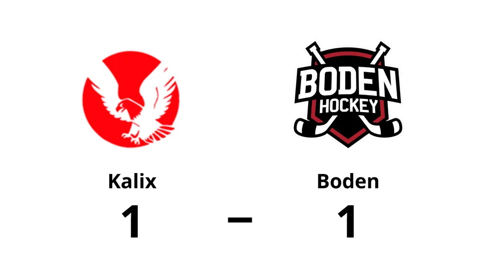 Kalix HC spelade lika mot Bodens HF