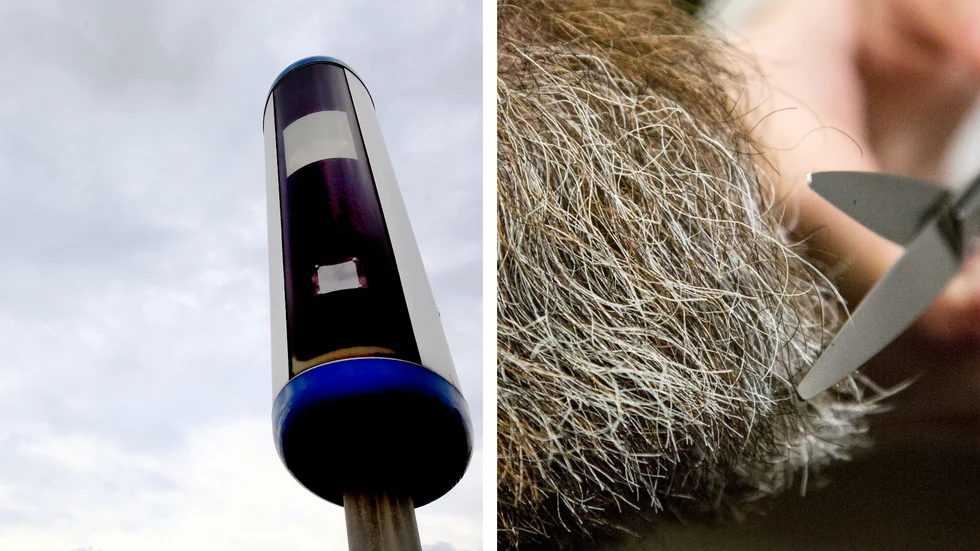 En 62-årig man fotograferades av en fartkamera när han körde för fort på väg 32 i Mjölby kommun. (Bilderna är tagna i andra sammanhang och bilden till höger föreställer inte 62-åringens skägg.) 