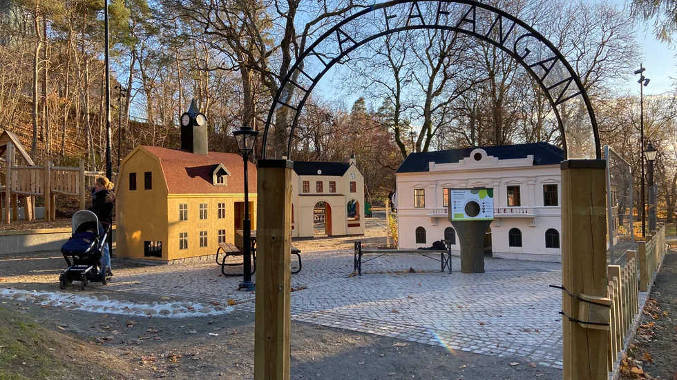 Lilla Fåfängan i Skolparken blev klar under höstlovet.