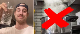 Niklas, 26, drack vattnet – hela tiden