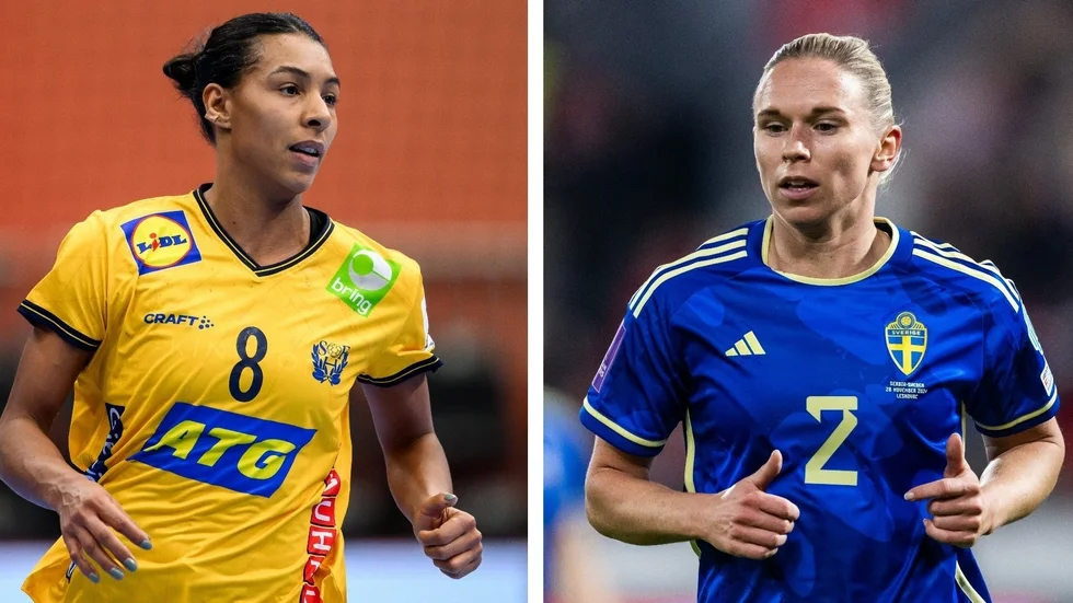 Jamina Roberts och Jonna Andersson vann med respektive landslag i torsdags.