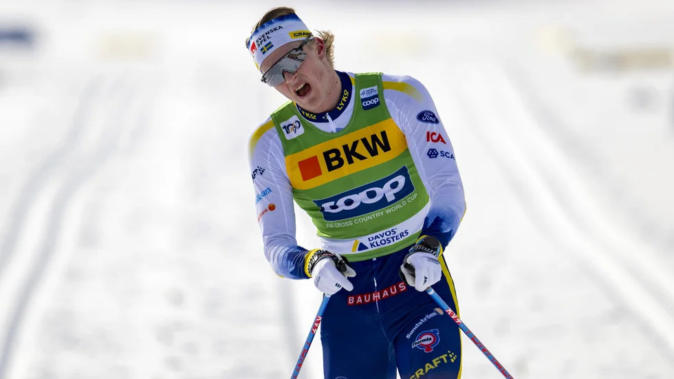 Edvin Anger är bäste svensk i Tour de Ski. Arkivbild.
