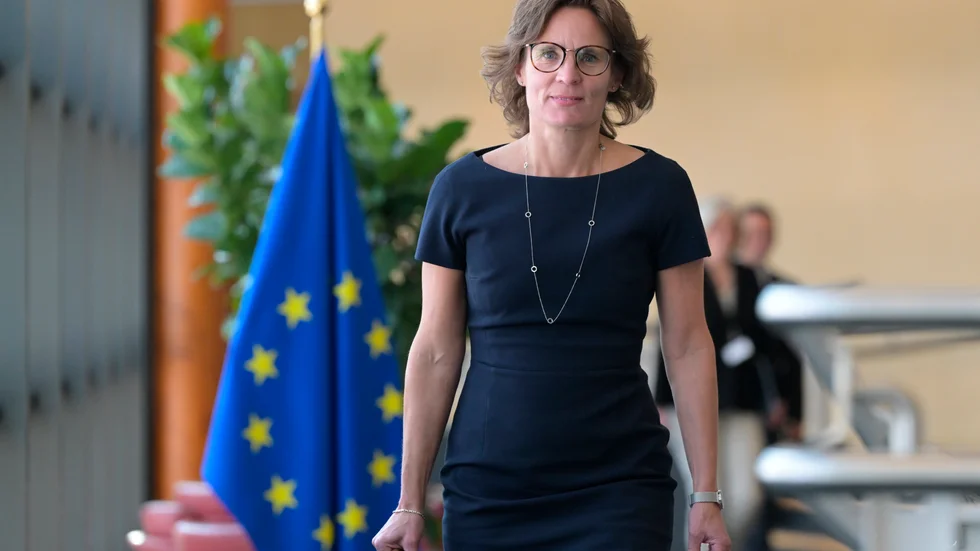 Tidigare EU-ministern Jessika Roswall (M) har nominerats till posten som EU-kommissionär för miljö och vattenresiliens. Arkivfoto.