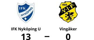 Storseger för IFK Nyköping U hemma mot Vingåker