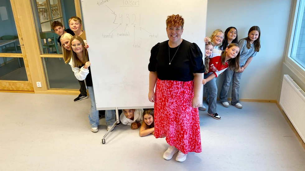 Emmeli Orrefjord, Årets lärare i Motala kommun, jobbar med mellanstadieelever på Kunskapsskolan.