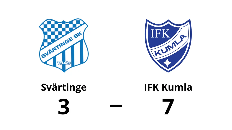 Svärtinge förlorade mot IFK Kumla