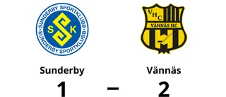 Vännäs avgjorde i sista perioden och vann mot Sunderby