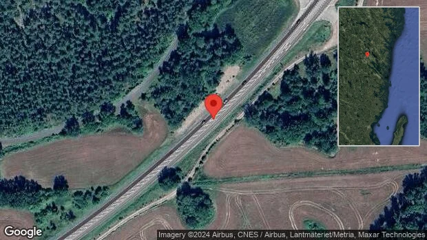 Stopp på E22 efter singelolycka