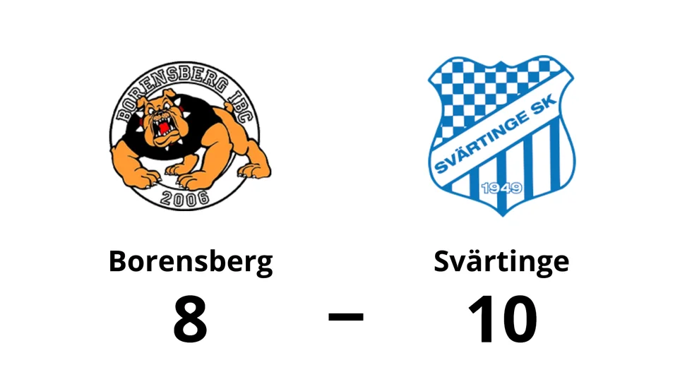 Borensberg IBC förlorade mot Svärtinge SK