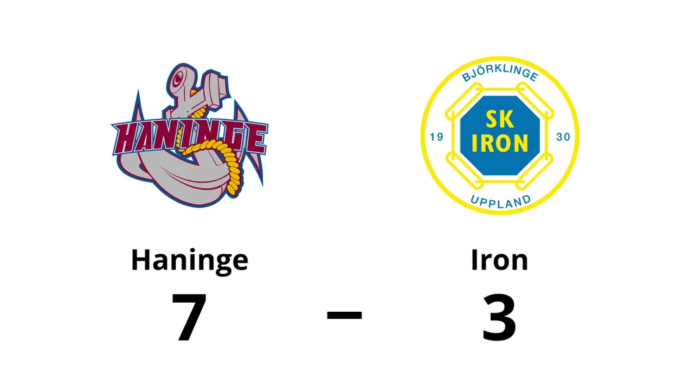 Haninge Anchors IF vann mot SK Iron Hockey