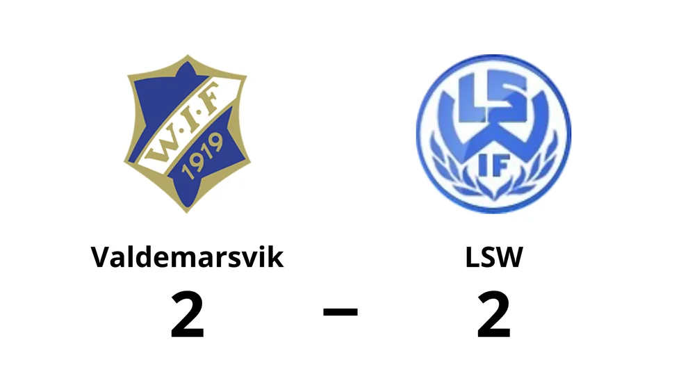 Valdemarsviks IF spelade lika mot LSW IF