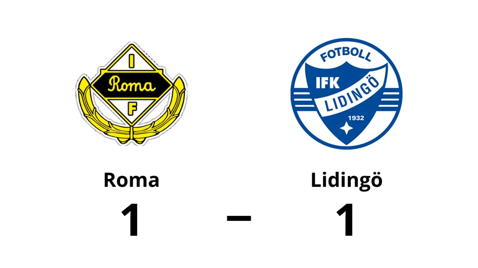 Roma IF spelade lika mot IFK Lidingö FK N