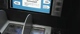 Kontokortsätande uttagsautomat