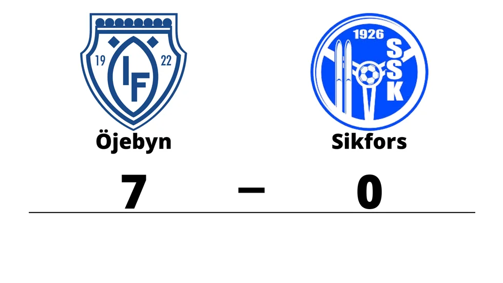 Öjeby IF vann mot Sikfors SK