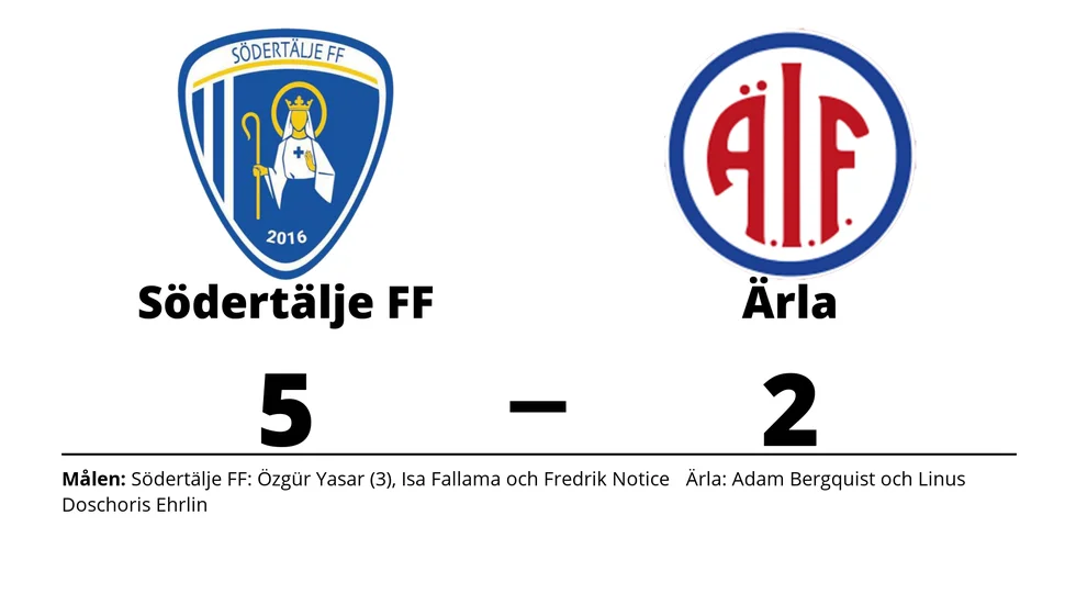 Södertälje FF vann mot Ärla IF